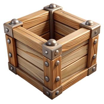 magnificent traditional Wooden Crate Cutout exclusive png