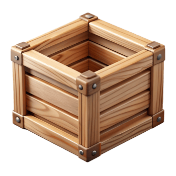 extraordinary classic Wooden Crate Storage Container Cutout Element professional png