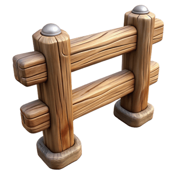 vibrant abstract Wooden Fence Post Cutout png