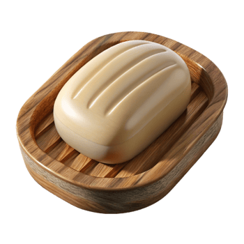 impressive abstract Wooden Soap Dish with Natural Soap Transparent original png