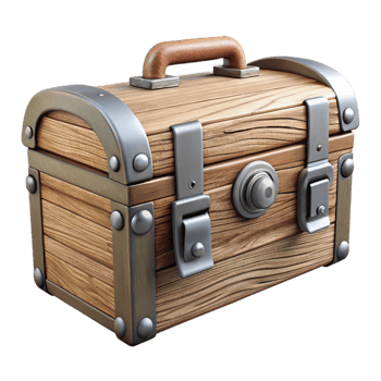 stunning classic Wooden Toolbox with Metal Latches Isolated high resolution png