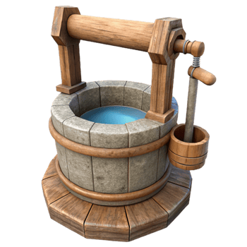 beautiful abstract Wooden Water Trough Spout Isolated with Worn Texture high resolution png