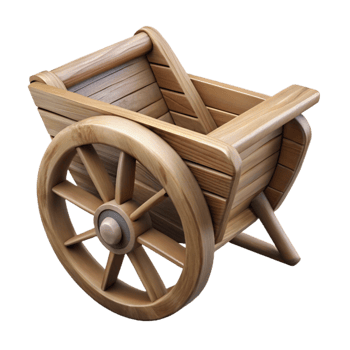 impressive minimalist Wooden Wheelbarrow Wheel Cutout high resolution png