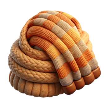 beautiful minimalist Woolen Blanket Knitted Pattern Isolated with Warm Colors detailed png