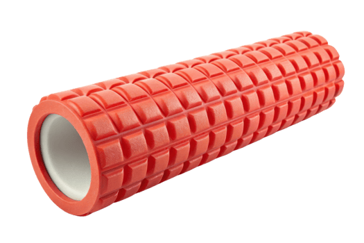 Foam roller for muscle recovery, fitness, and physical therapy. Ideal for stretching and relieving tension png