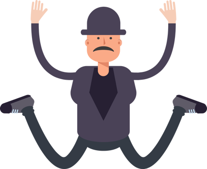 Old Man Character Jumping png