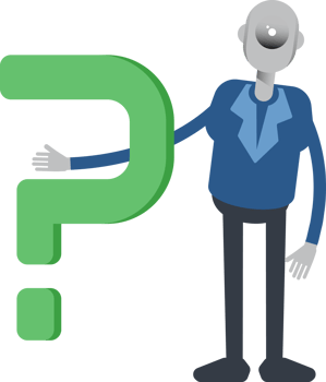 Robot Employee Character and Question Mark png