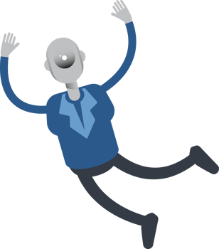 Robot Employee Character Relaxing and Jumping png