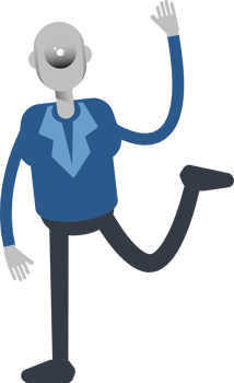 Humanoid Robot Employee Character Relaxing png
