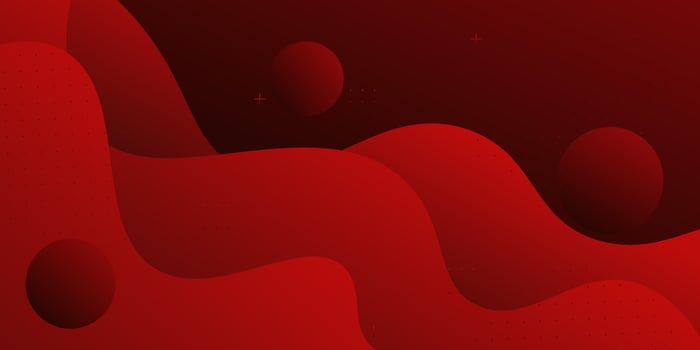 Modern colorful red geometric business banner design. Creative banner design with wave shape as template. Simple horizontal banner. Eps10 vector