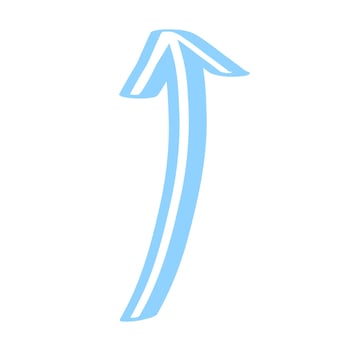 Colorful Arrow Shape Doodle vector