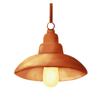 Illustration of a Pendant Light Fixture png