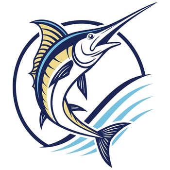 Fish Icon Smooth and Flowing Aquatic Design vector