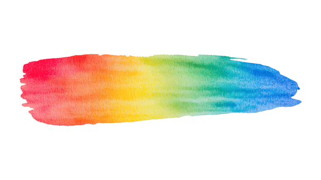 Expressive Watercolor with Rainbow Gradient png