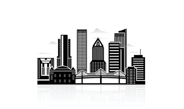 Portland, Oregon skyline vector