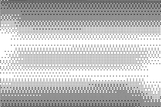 Pixel pattern background. Bitmap gaming gradient texture. Retro abstract arcade effect graphic with dither gradation. Black and white halftone glitch noisy backdrop vector