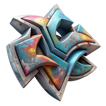 beautiful rustic Abstract Graffiti Design Cutout professional png
