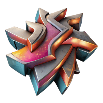 magnificent rustic Abstract Graffiti Design Cutout premium png