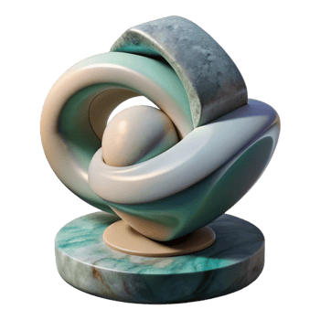 elegant classic Abstract Sculpture Symbolic Form Transparent exclusive png