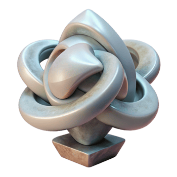 serene contemporary Abstract Sculpture Symbolic Meaning Transparent detailed png
