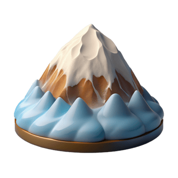 stunning creative Aconcagua Summit Andean Mountains Transparent Background detailed png