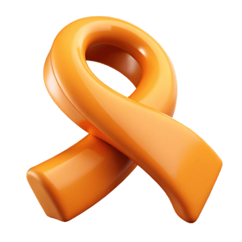 wonderful contemporary Adhd Awareness Ribbon Orange Color Cutout authentic png