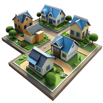 magnificent abstract Aerial Survey of Suburban Neighborhood premium png
