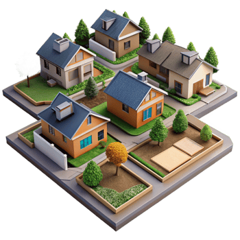 dramatic modern Aerial Survey of Suburban Neighborhood high quality png