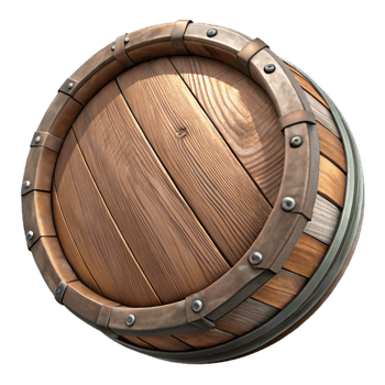 extraordinary contemporary Aged Wooden Barrel Top View Element professional png