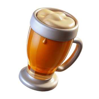 stunning classic Amber Ale in Pilsner Glass Cutout high quality png