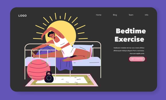 Bed Rotting. Flat Illustration vector