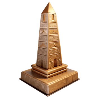 dramatic minimalist Ancient Egyptian Obelisk Hieroglyphics exclusive png