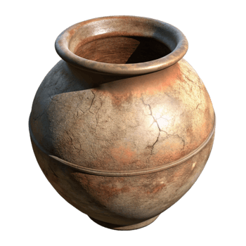 dramatic abstract Ancient Pottery Vessel png