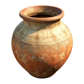 stunning artistic Ancient Pottery Vessel png