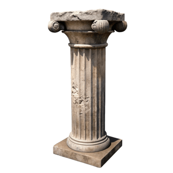 beautiful classic Ancient Ruins Column Fragment Weathered Texture png