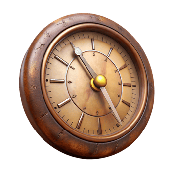 vibrant abstract Antique Clock Face Detail original png