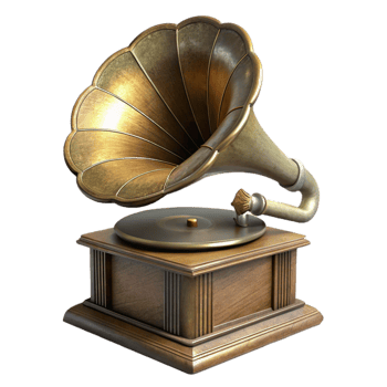 dramatic rustic Antique Phonograph Cylinder high quality png