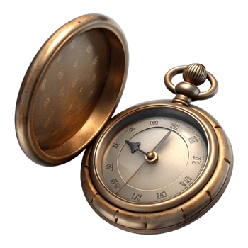 magnificent vintage Antique Pocket Watch Open Face Cutout with Roman Numerals png