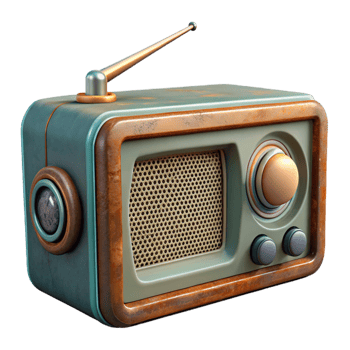 extraordinary creative Antique Radio with Antenna exclusive png