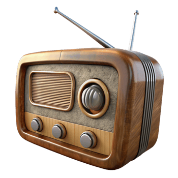stunning vintage Antique Radio with Antenna professional png