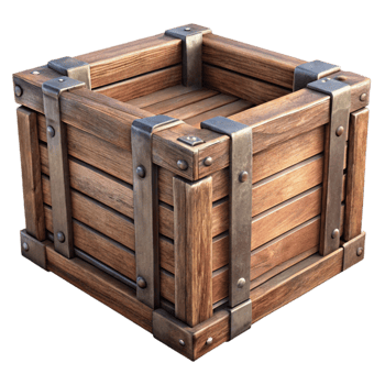 extraordinary abstract Antique Wooden Crate detailed png