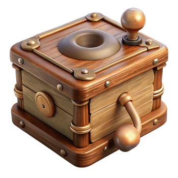 impressive modern Antique Wooden Music Box high quality png