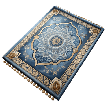 impressive rustic Area Rug Persian Design Transparent Background premium png