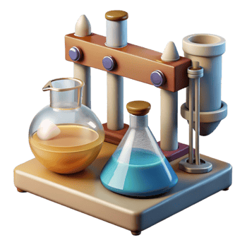 impressive abstract Art Conservation Lab Equipment Closeup Transparent Background authentic png