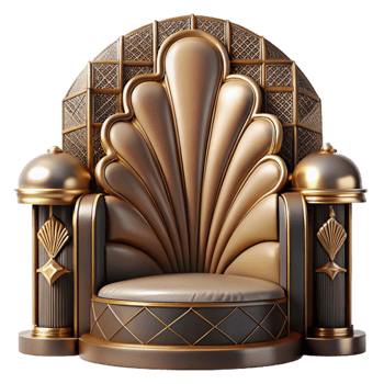 elegant artistic Art Deco Furniture Luxurious Design Cutout detailed png