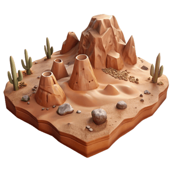 dramatic creative Atacama Desert Barren Landscape Element genuine png