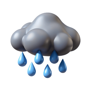vibrant artistic Atmospheric River Heavy Rainfall Realistic View Element authentic png
