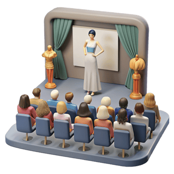 stunning creative Audience Watching Fashion Show Cutout authentic png