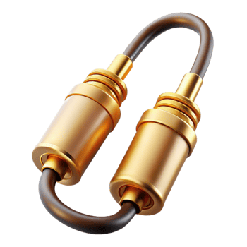 wonderful traditional Audio Cable Connectors Gold Plated high quality png