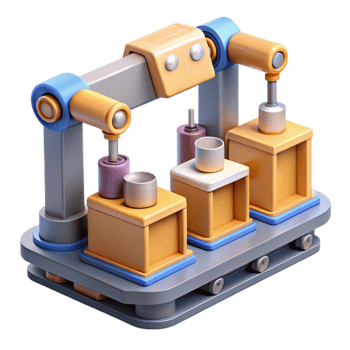 extraordinary classic Automated Assembly Line Transparent Background premium png